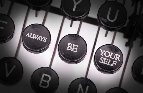 Typewriter with special buttons — Stock Photo, Image