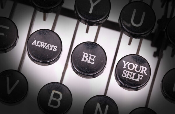 Typewriter with special buttons