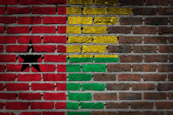 Brick wall texture with flag — Stock Photo, Image