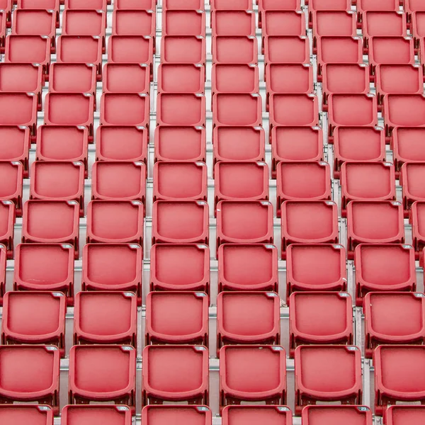 Roter Sitz im Sportstadion — Stockfoto