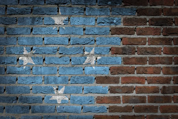 Texture Brick wall z flagą — Zdjęcie stockowe