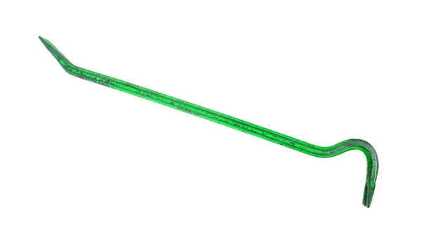 Old green crowbar — Stock Photo, Image