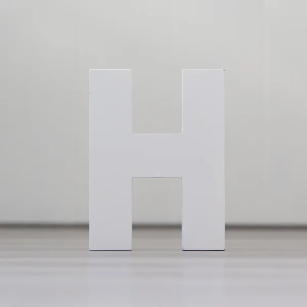 Uma letra - H — Fotografia de Stock