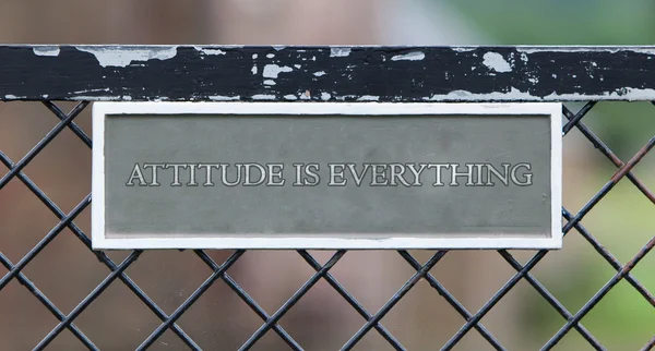 Attitude is everything — Stock Photo, Image