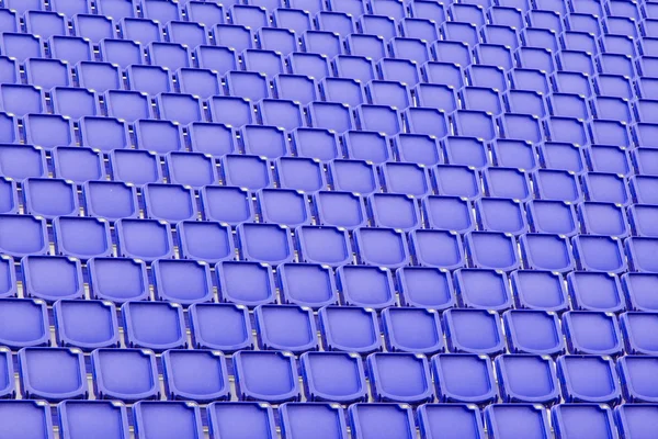 Blauwe zetel in sport stadion — Stockfoto