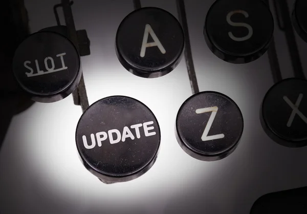 Typewriter with special buttons — Stock Photo, Image
