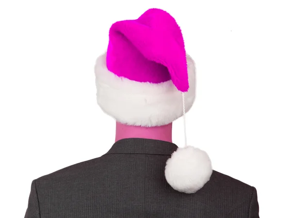 Business man with a santa hat — Stock Photo, Image