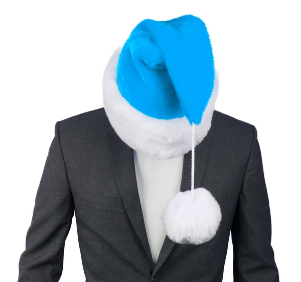 Business man with a santa hat — Stock Photo, Image