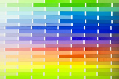 colour card (paper) with various colors 