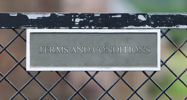 Terms and conditions — Stock Photo, Image