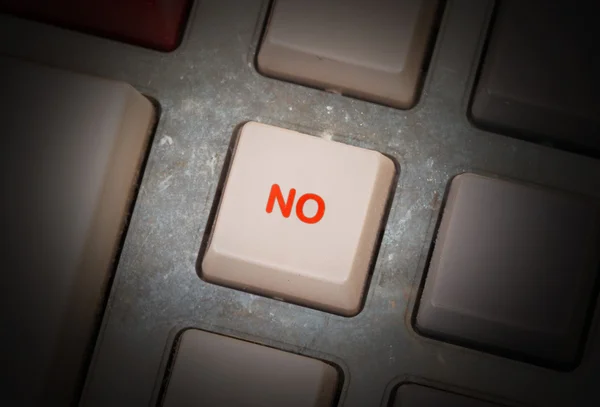 White button on a dirty old panel — Stock Photo, Image