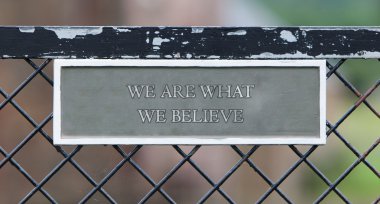 We are what we believe clipart