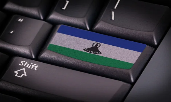 Flag on keyboard — Stock Photo, Image