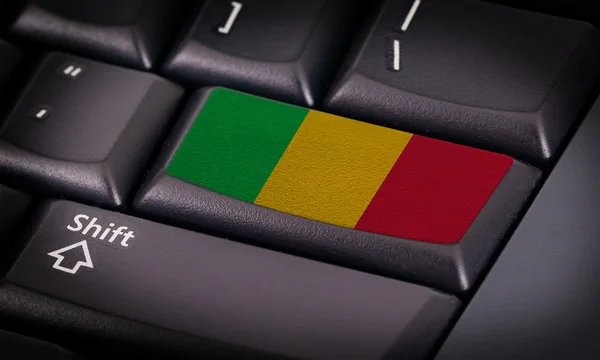 Bandera en el teclado —  Fotos de Stock