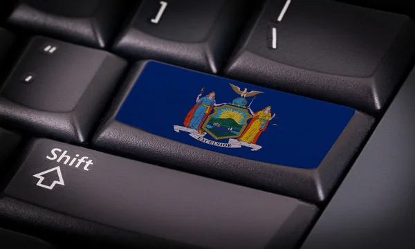 Flag on keyboard — Stock Photo, Image