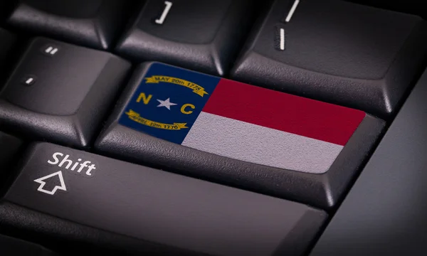 Flag on keyboard — Stock Photo, Image