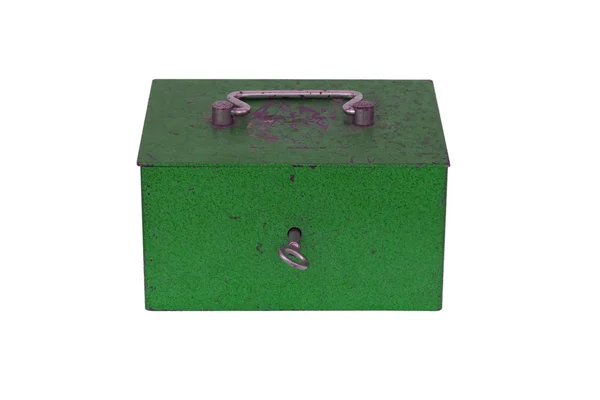 Groene moneybox geïsoleerd — Stockfoto