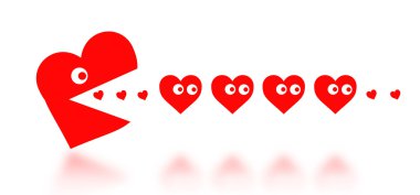 Dating - kavram büyük Pacman kalp avcılık küçük Kalpler