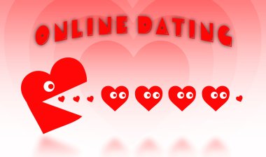 Dating - kavram büyük Pacman kalp avcılık küçük Kalpler