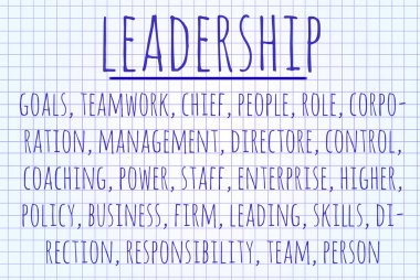 liderlik kelime bulutu