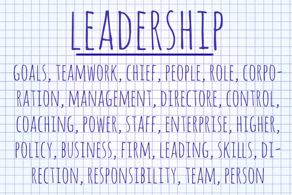 Leadership word cloud — Stock Photo, Image