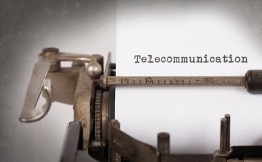 vintage yazıt eski daktilo tarafından yapılan