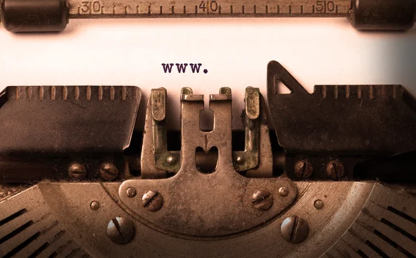 Vintage inscription made by old typewriter — Stock Photo, Image