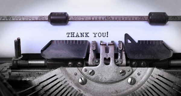 Vintage inscription made by old typewriter — Stock Photo, Image