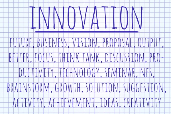 Innovation word cloud — Stockfoto