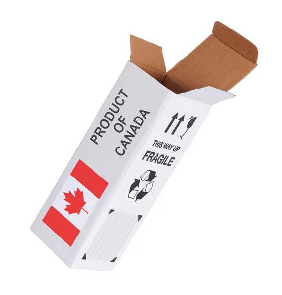 Concepto de exportación - Producto de Canadá —  Fotos de Stock