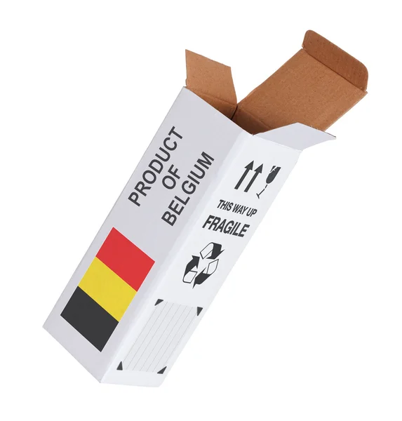 Exportkonzept - Produkt aus Belgien — Stockfoto