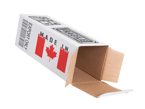 Conceito de exportação - Produto do Canadá — Fotografia de Stock