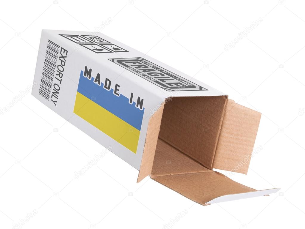 Concept of export - Product of Ukraine