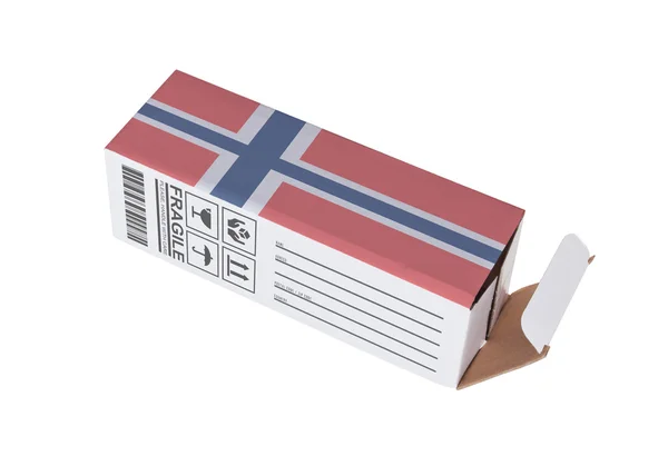 Concepto de exportación - Producto de Noruega — Foto de Stock