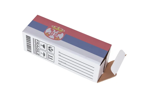 Concept van export - Product van Servië — Stockfoto