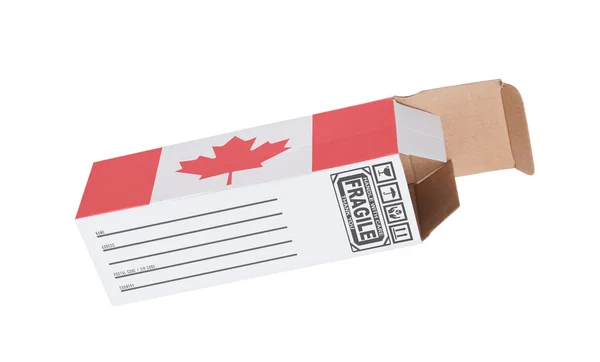 出口-加拿大产品的概念 — 图库照片