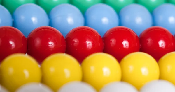 Close up of an old colorful abacus, selective focus — Stock Photo, Image