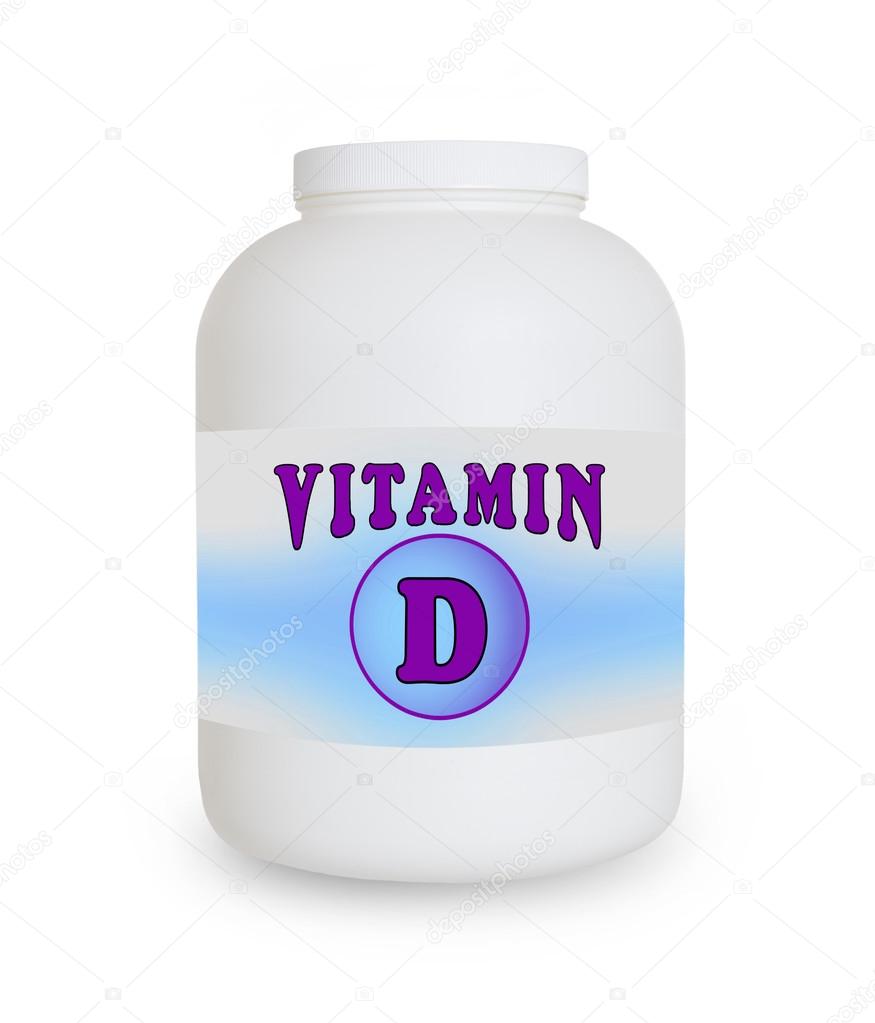 Vitamin D container