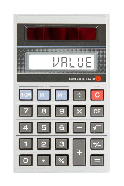 Calculator vechi - valoare — Fotografie, imagine de stoc