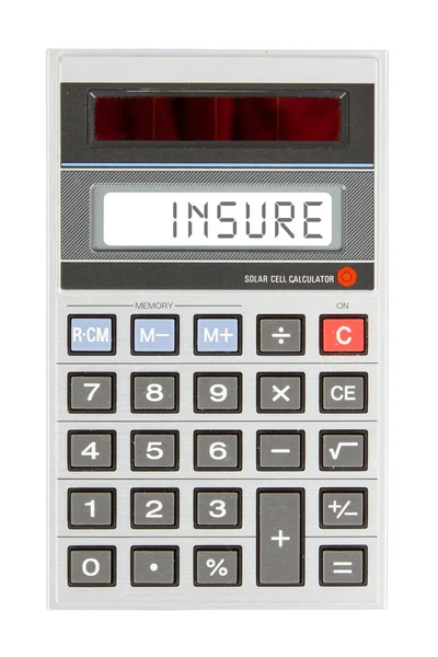 Stary kalkulator - ubezpieczenia — Zdjęcie stockowe