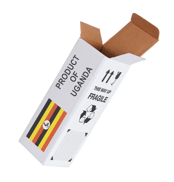 Exportkonzept - Produkt aus Uganda — Stockfoto