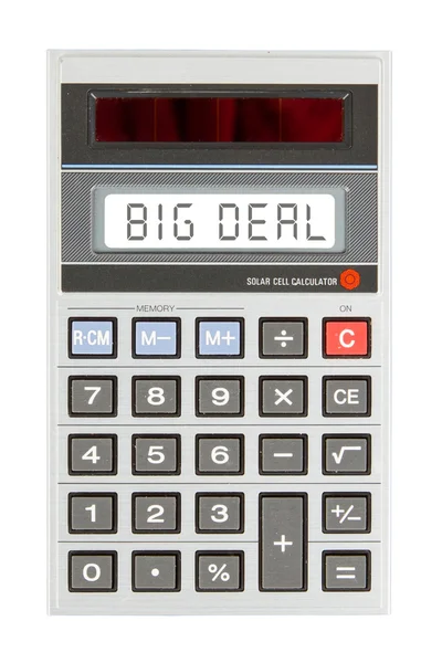 Old calculator - big deal — Stock Photo, Image