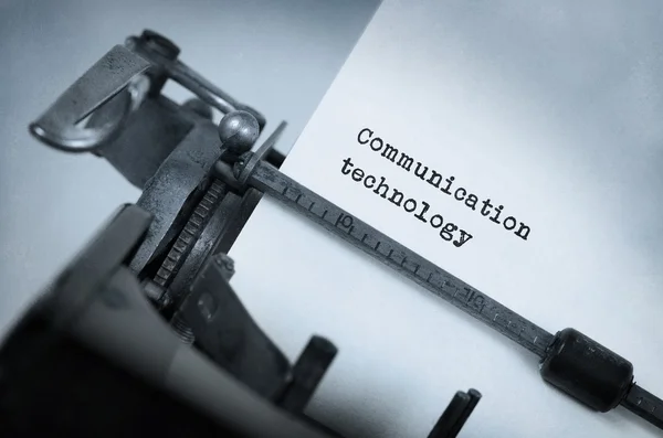 Inscrição vintage feita por máquina de escrever velha — Fotografia de Stock