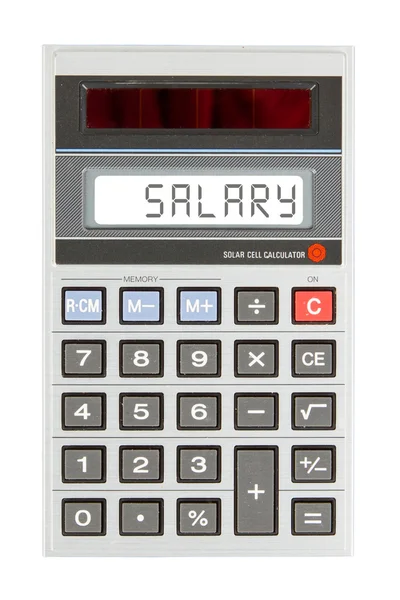 Calculadora velha - salário — Fotografia de Stock