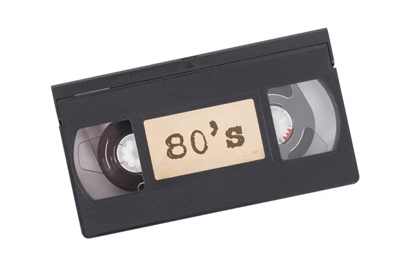 Retro videoband geïsoleerd op wit — Stockfoto