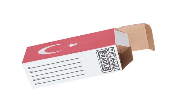 Koncepce exportu - produkt z Turecka — Stock fotografie