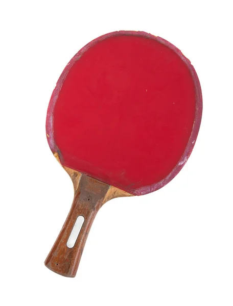 Pingpong racket geïsoleerd op witte achtergrond — Stockfoto
