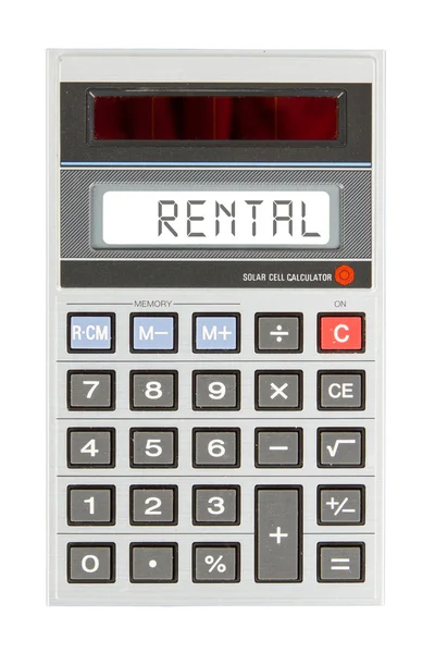 Old calculator - rent — Stock Photo, Image