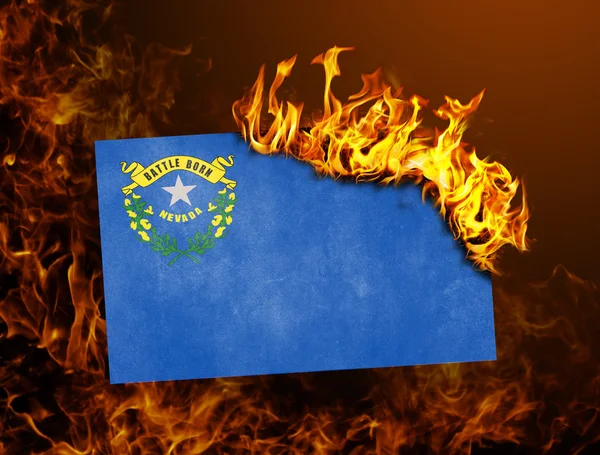 Brûlage des drapeaux - Nevada — Photo