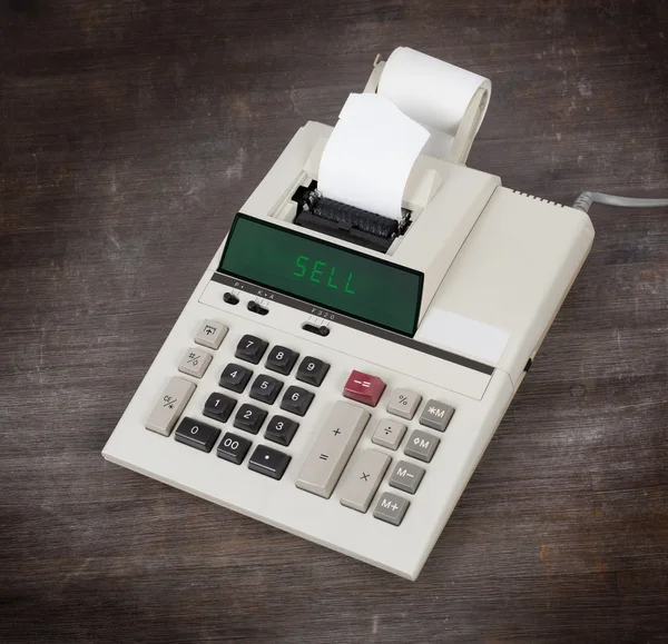 Oude rekenmachine - verkopen — Stockfoto
